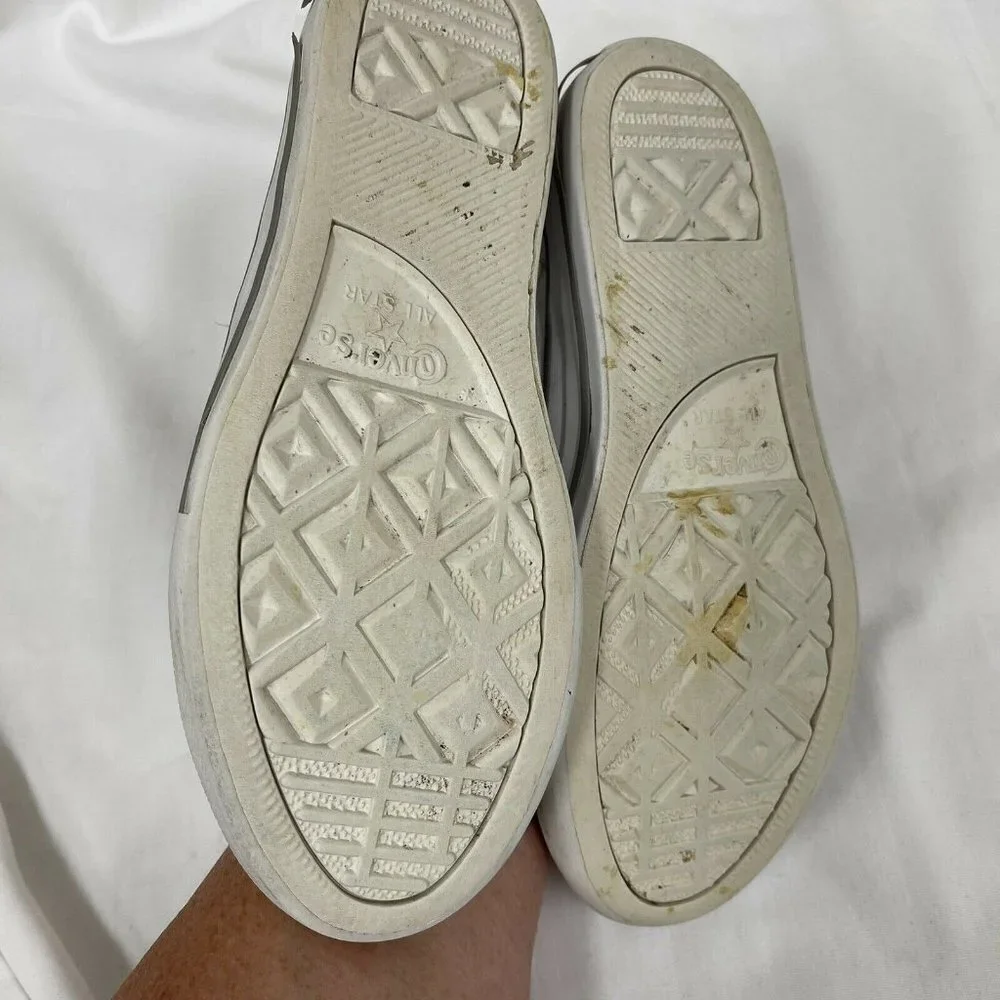 Converse All Star White Leather Low Sneaker Junior
